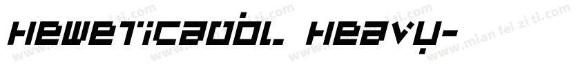 HeweticaObl Heavy字体转换